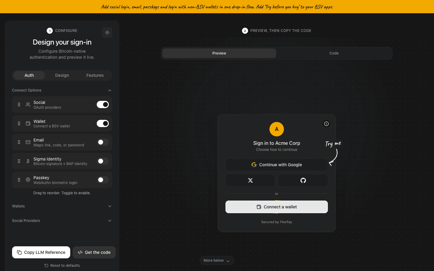 FlexRay, One integration. Every way to sign in.
